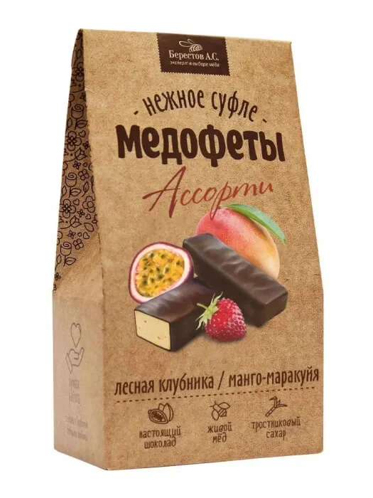  Берестов Медофеты Манго маракуйя и клубникой,150г    в Ирбите
