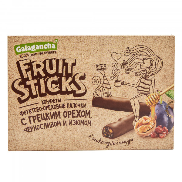 №2 Берестов КРАФТ Fruit Stiсks с черносливом и грецким орехом, 175г в Ирбите