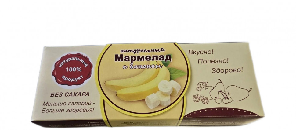 Мармелад натуральный "Банан" 140г  в Ирбите
