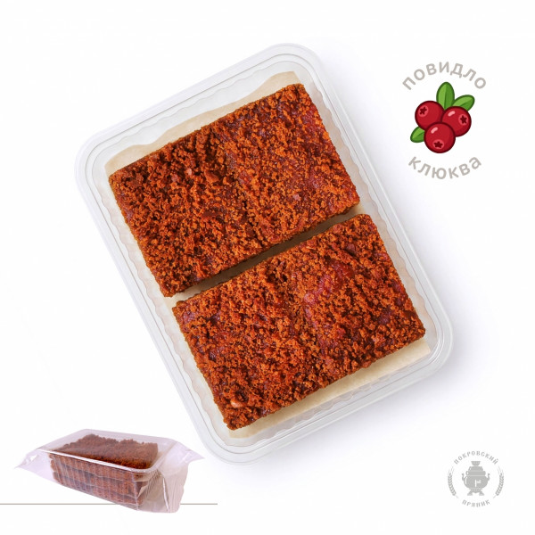 №3 Пряник 400г с фруктовой начинкой Клюква  в Ирбите