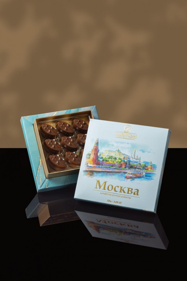  Пушкинская фабрика Конфеты Миндаль (Москва), 115г(голубая коробка) в Ирбите
