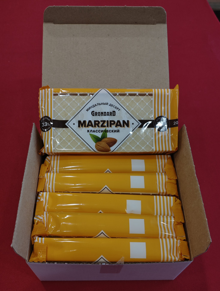  TM Grondard      (11133) Марципан 33%, (блок 6 шт по 200г)             в Ирбите