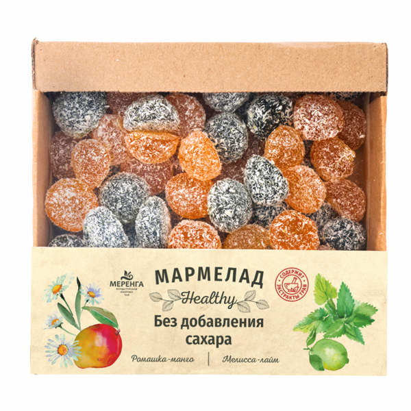 №1 Меренга Мармелад в кокосовой обсыпке Ромашка+Мелисса , 800г     в Ирбите
