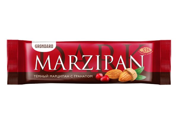 №1 TM Grondard     (10973) Батончики глазированные Марципановые ГРАНАТ, (24шт по 50г)       в Ирбите